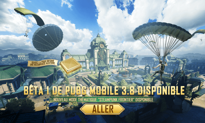 Annonce du premier bêta test de PUBG MOBILE 3.8