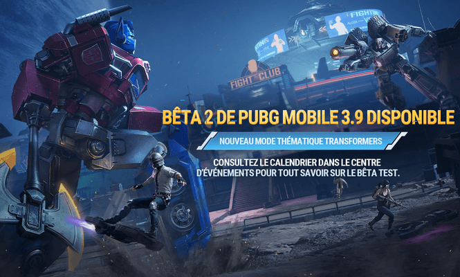 Annonce de la bêta 2 de PUBG MOBILE 3.9