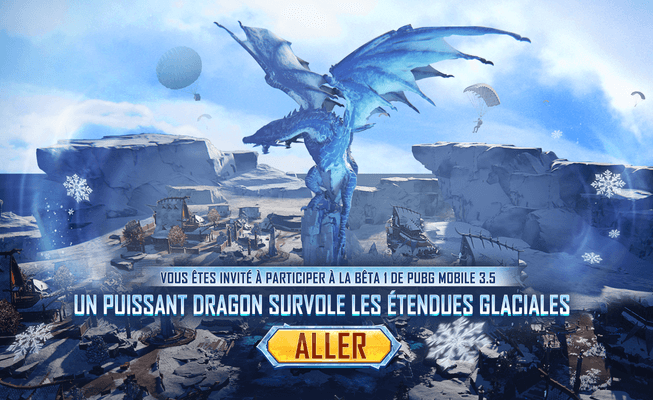 Annonce de la bêta 1 de PUBG MOBILE 3.5