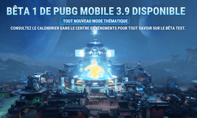 Annonce de la bêta 1 de PUBG MOBILE 3.9