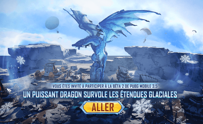 Annonce de la bêta 2 de PUBG MOBILE 3.5