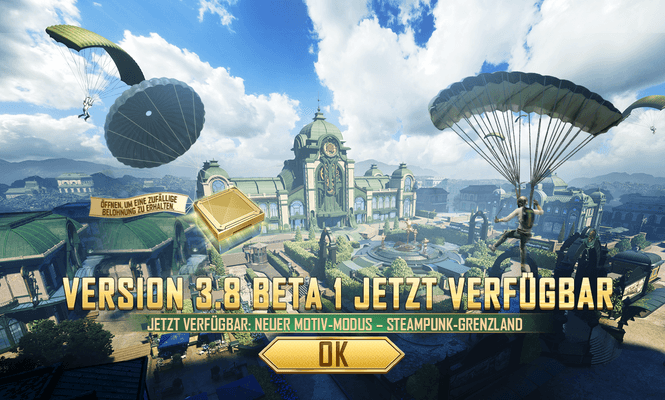 Version 3.8 – Betatest-1-Update-Ankündigung