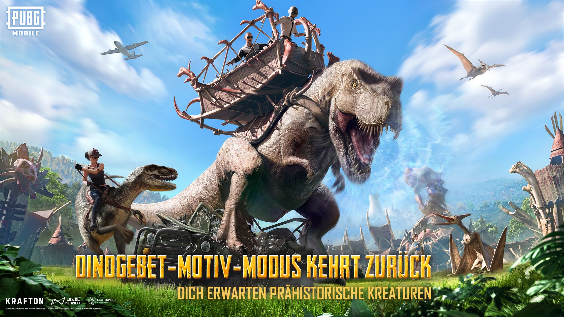 Ankündigung zur Rückkehr des Dinogebiet-Motiv-Modus
