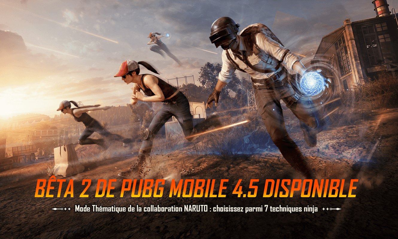 Annonce de la bêta 2 de PUBG MOBILE 4.5