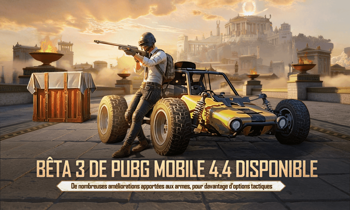 Annonce de la bêta 3 de PUBG MOBILE 4.4
