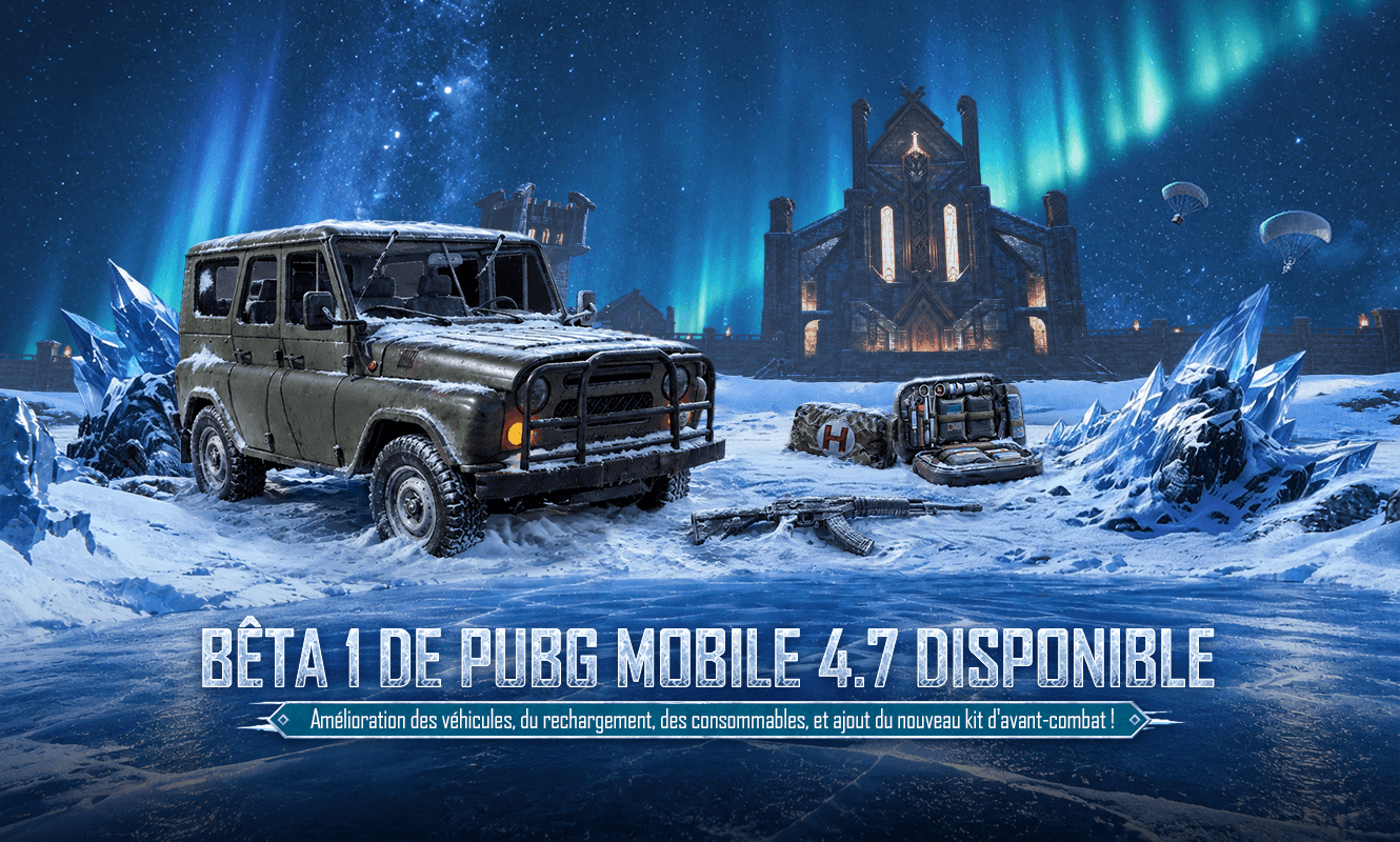 Annonce de la bêta 1 de PUBG MOBILE 4.7