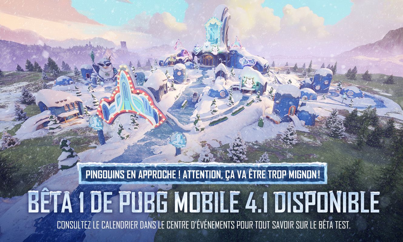 Annonce de la bêta 1 de PUBG MOBILE 4.1