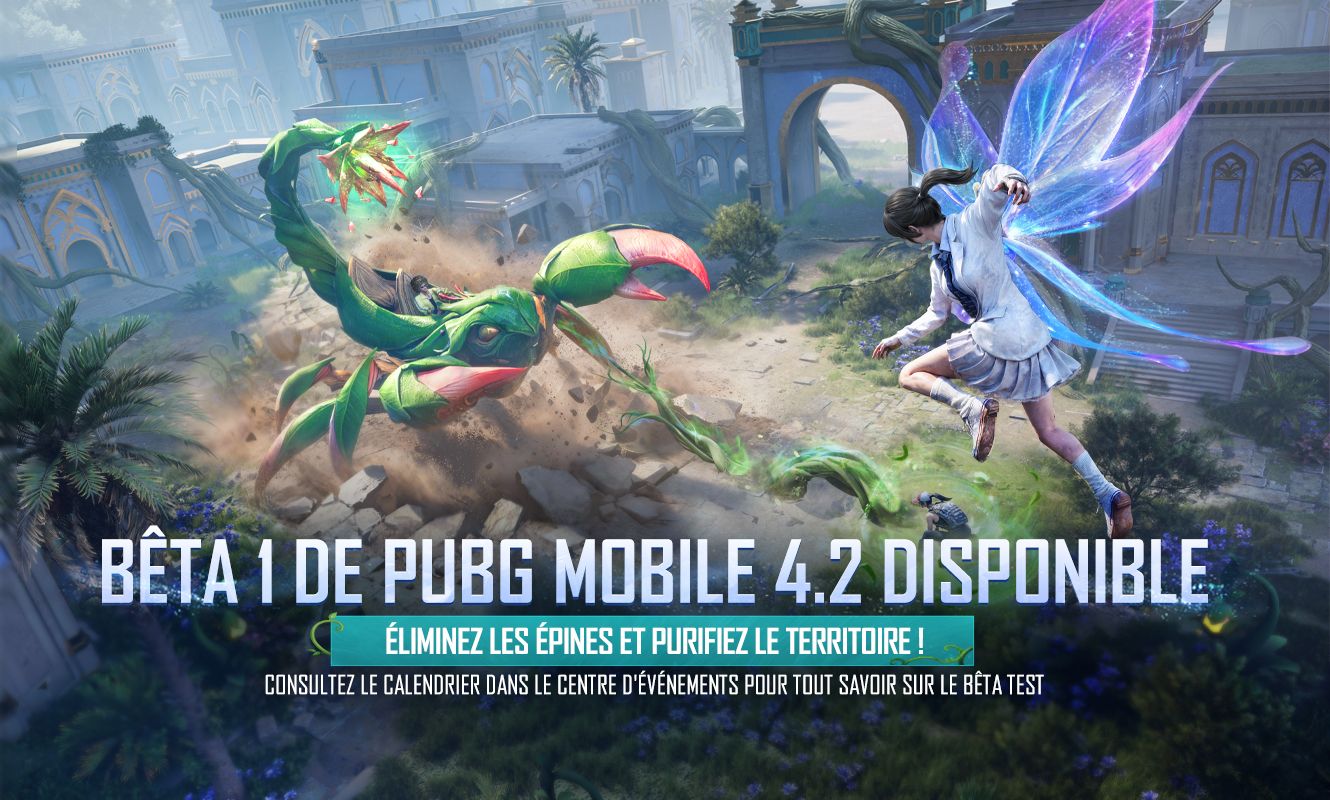 Annonce de la bêta 1 de PUBG MOBILE 4.2
