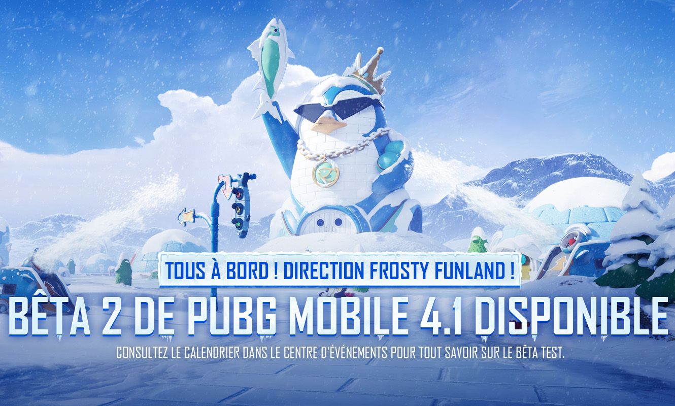 Annonce de la bêta 2 de PUBG MOBILE 4.1